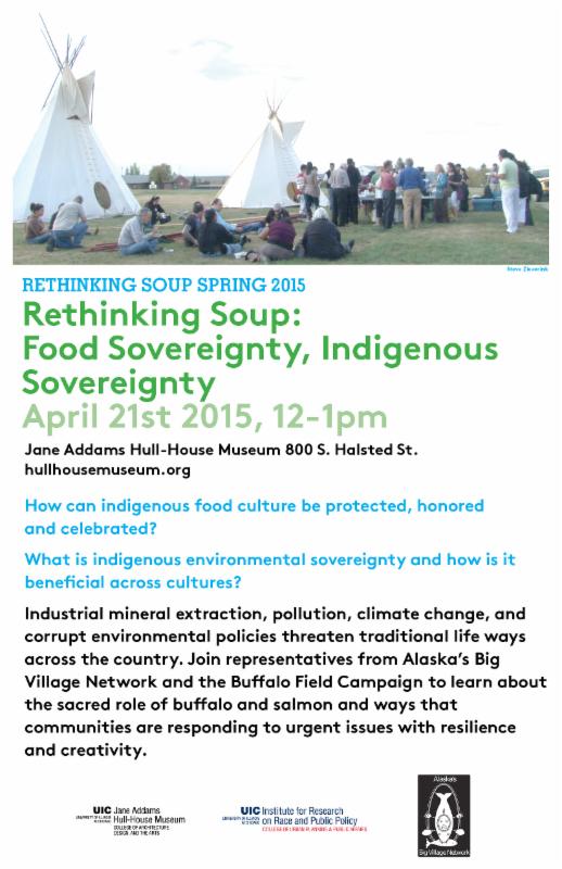 Poster. Rethinking Soup: Food Sovereignty, Indigenous Sovereignty