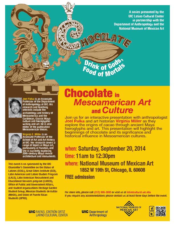 Poster. Chocolate, Drink of the Gods, Food of Mortals: Chocolate in Mesoamerican Art and Culture