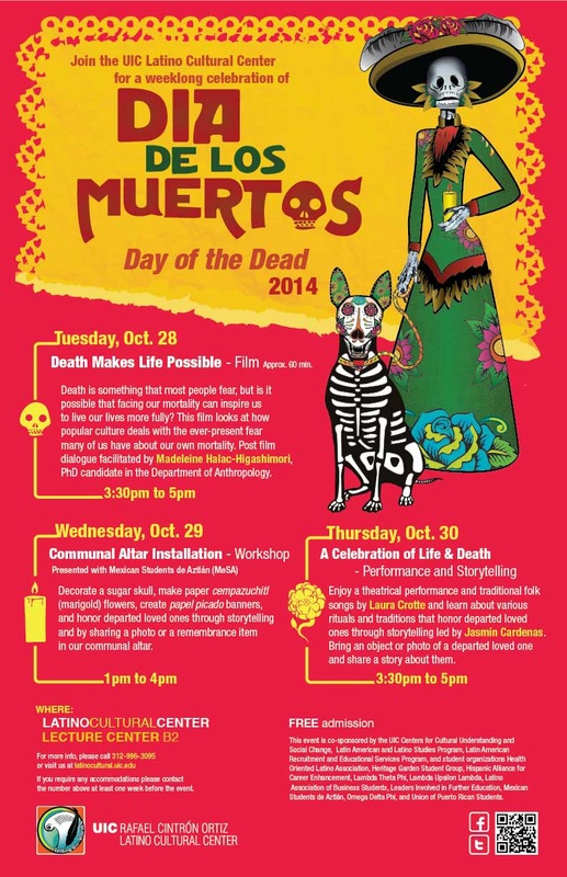 Poster. Dia de los Muertos. Day of the Dead 2014