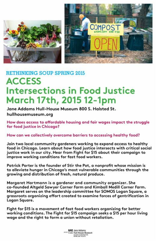 Poster. Rethinking Soup: ACCESS Intersections in Food Justice