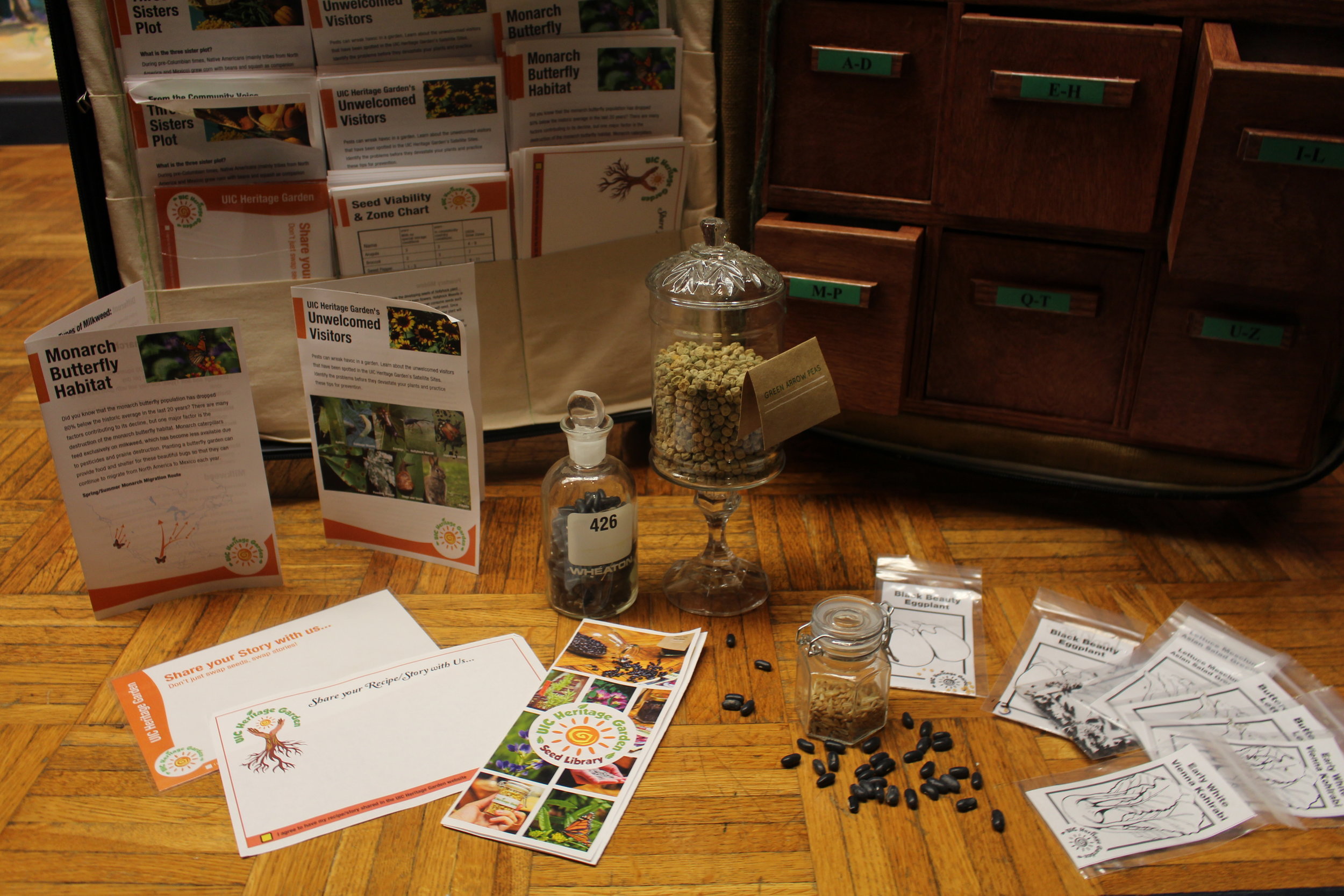 Seed packets and pamphlets