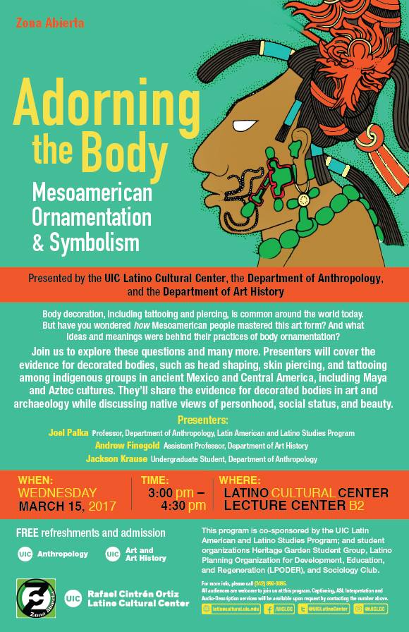 Poster. Adorning the Body: Mesoamerican Ornamentation and Symbolism