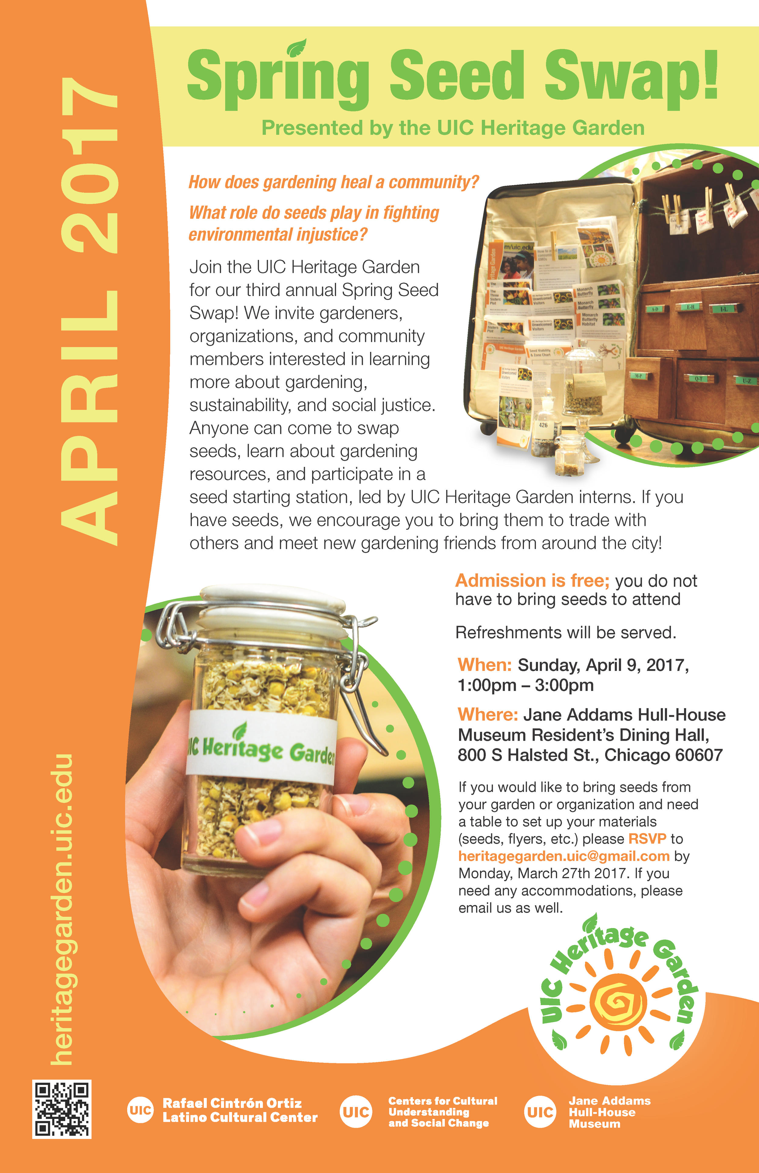 Poster. Spring Seed Swap