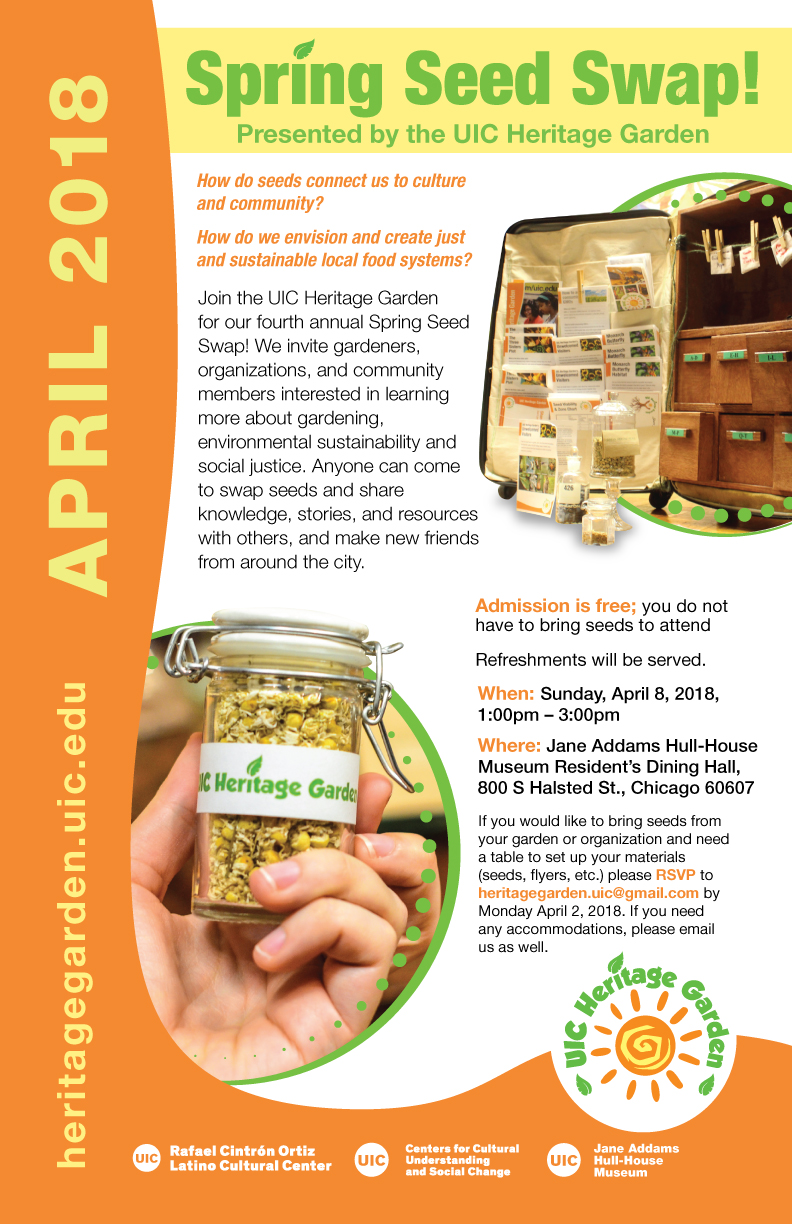 Spring Seed Swap poster 2018