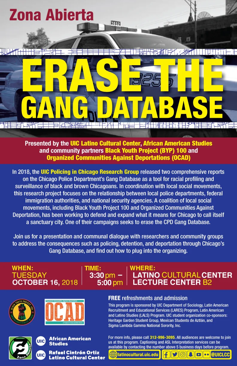 Erase the Gang Database