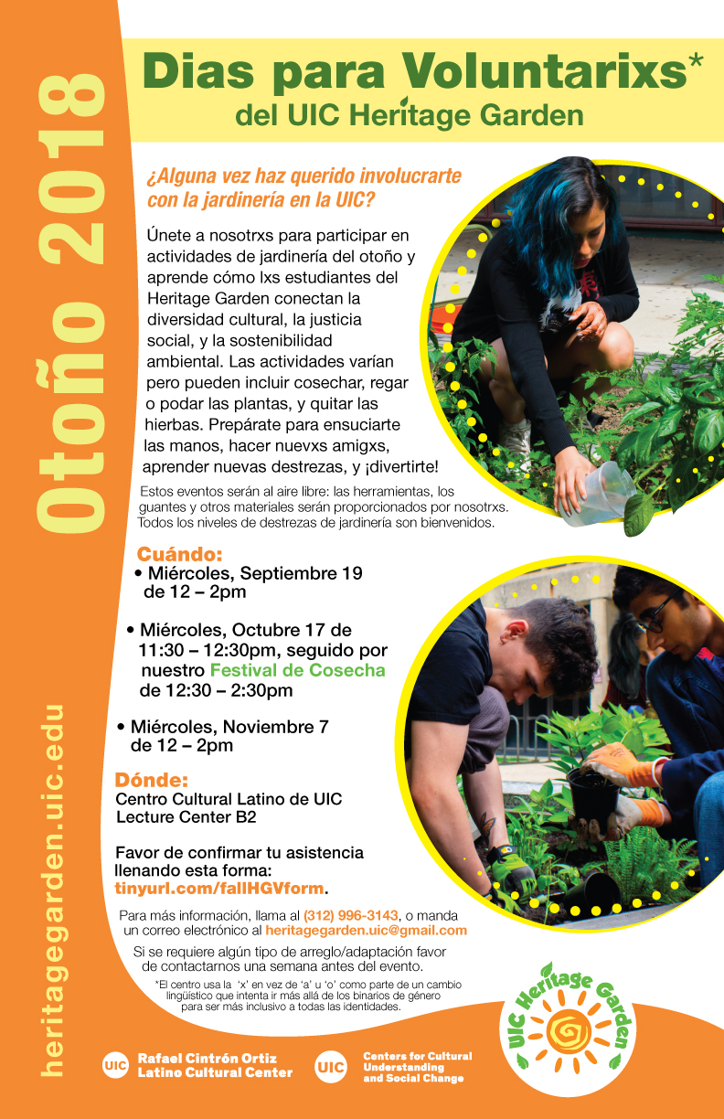 Dias para voluntarixs en Otoño, 2018