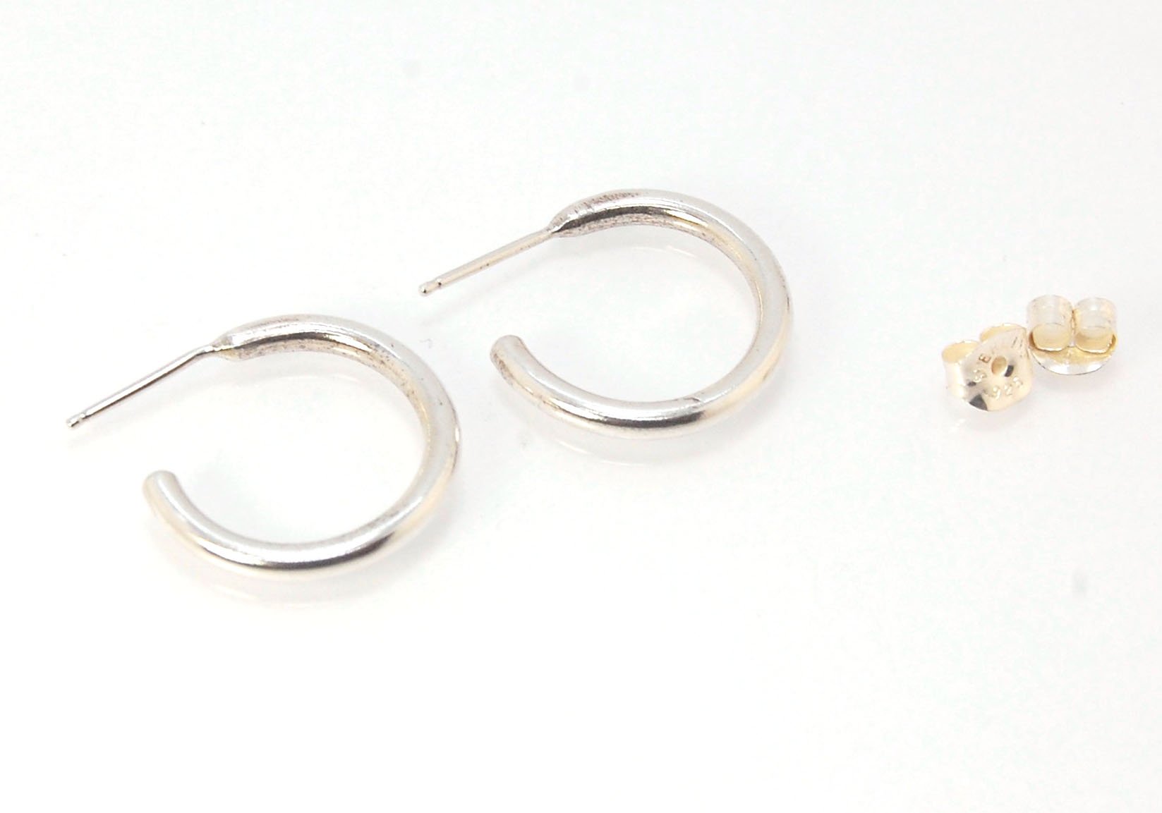 Solid Hoop Post Earrings - Medium - in Sterling — SUSAN McDONOUGH JEWELRY  Handmade Fine Jewelry