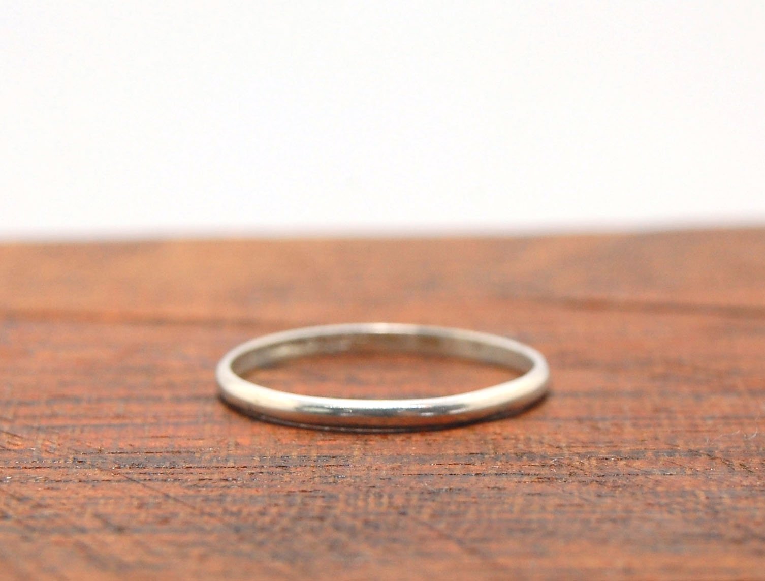 Half Round Plain Band - 1.8mm wide x 1mm thick in Gold or Silver — SUSAN  McDONOUGH JEWELRY Handmade Fine Jewelry
