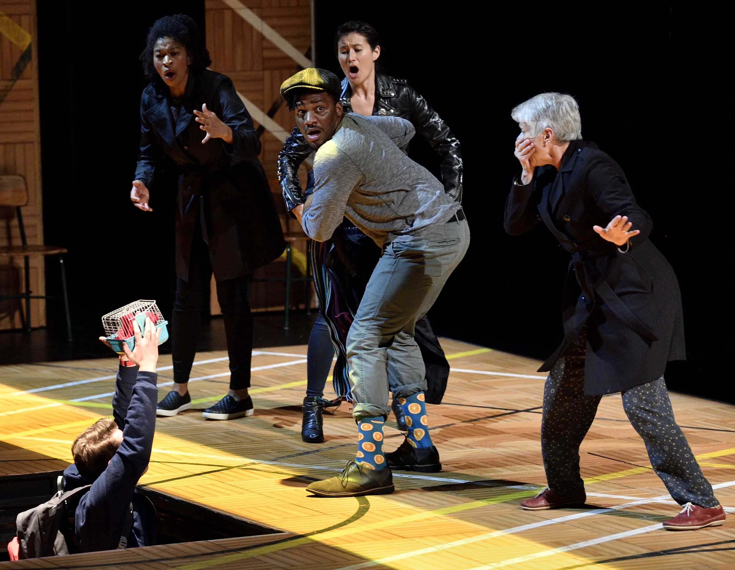 The Cast of THE CURIOUS INCIDENT OF THE DOG IN THE NIGHT-TIME. Photo by Jonathan Roberts..JPG
