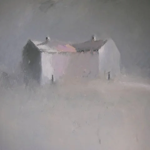 HINT OF ROSE oil on canvas 60"h x 60"w SOLD