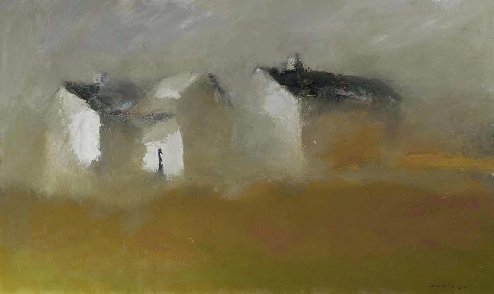 WARMED BY THE SUN oil on canvas 36"h x 60"w SOLD