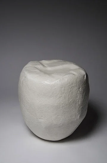CONTEMPLATION FORM #154 high-fired ceramic 18”h x 17”w