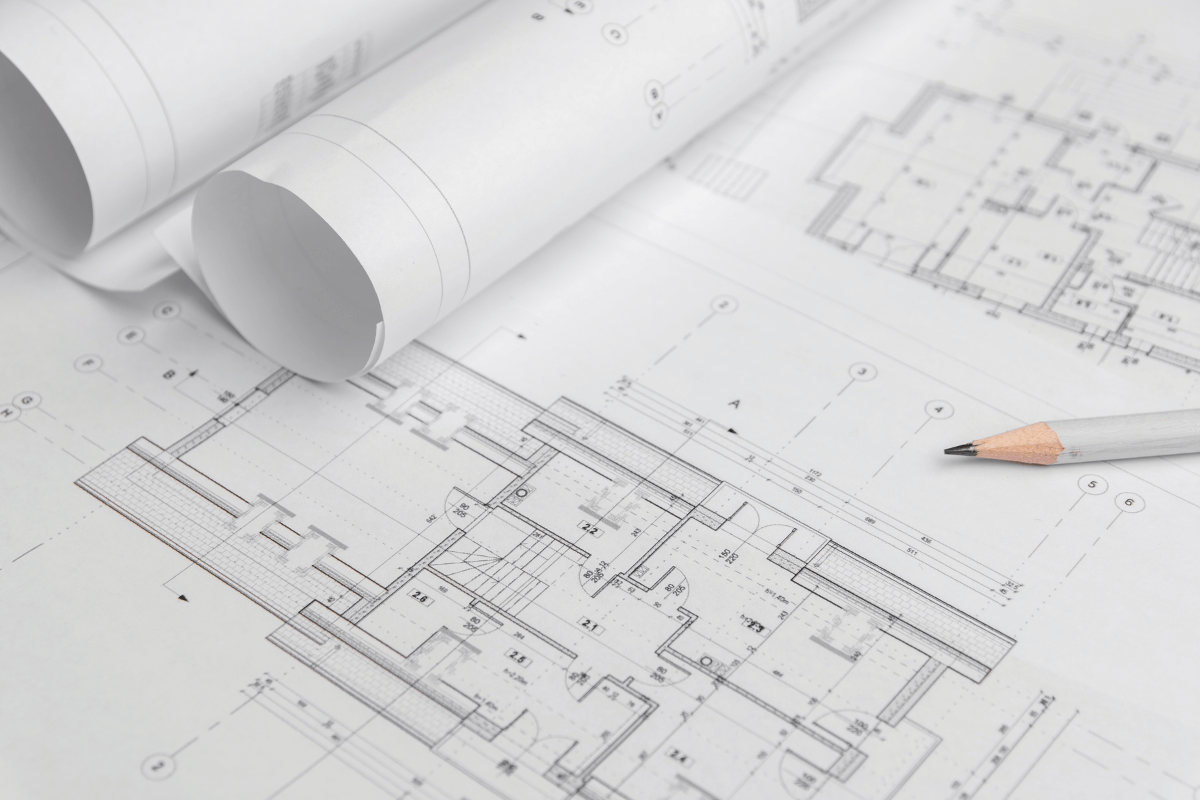 Architectural design sketches