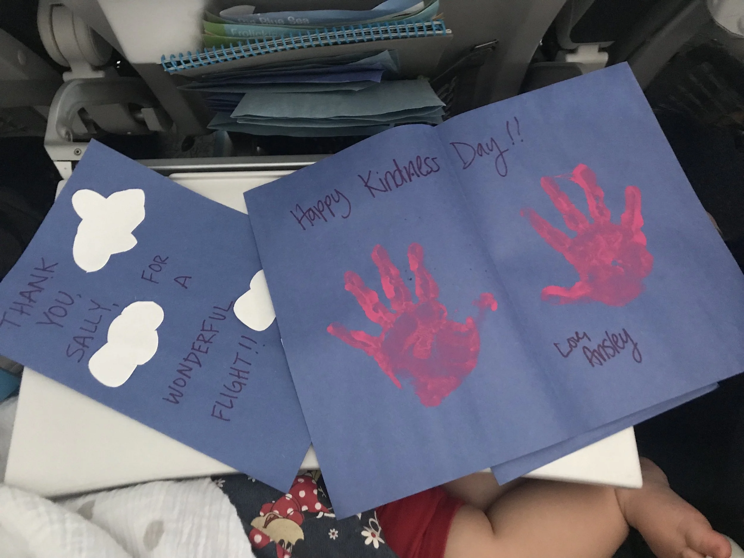 Thank you cards for our Flight Crew