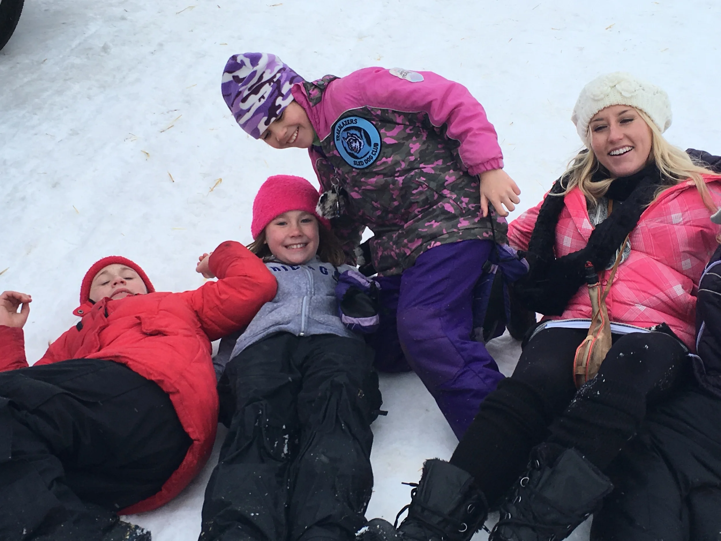 Fun in the snow at the dog sled races