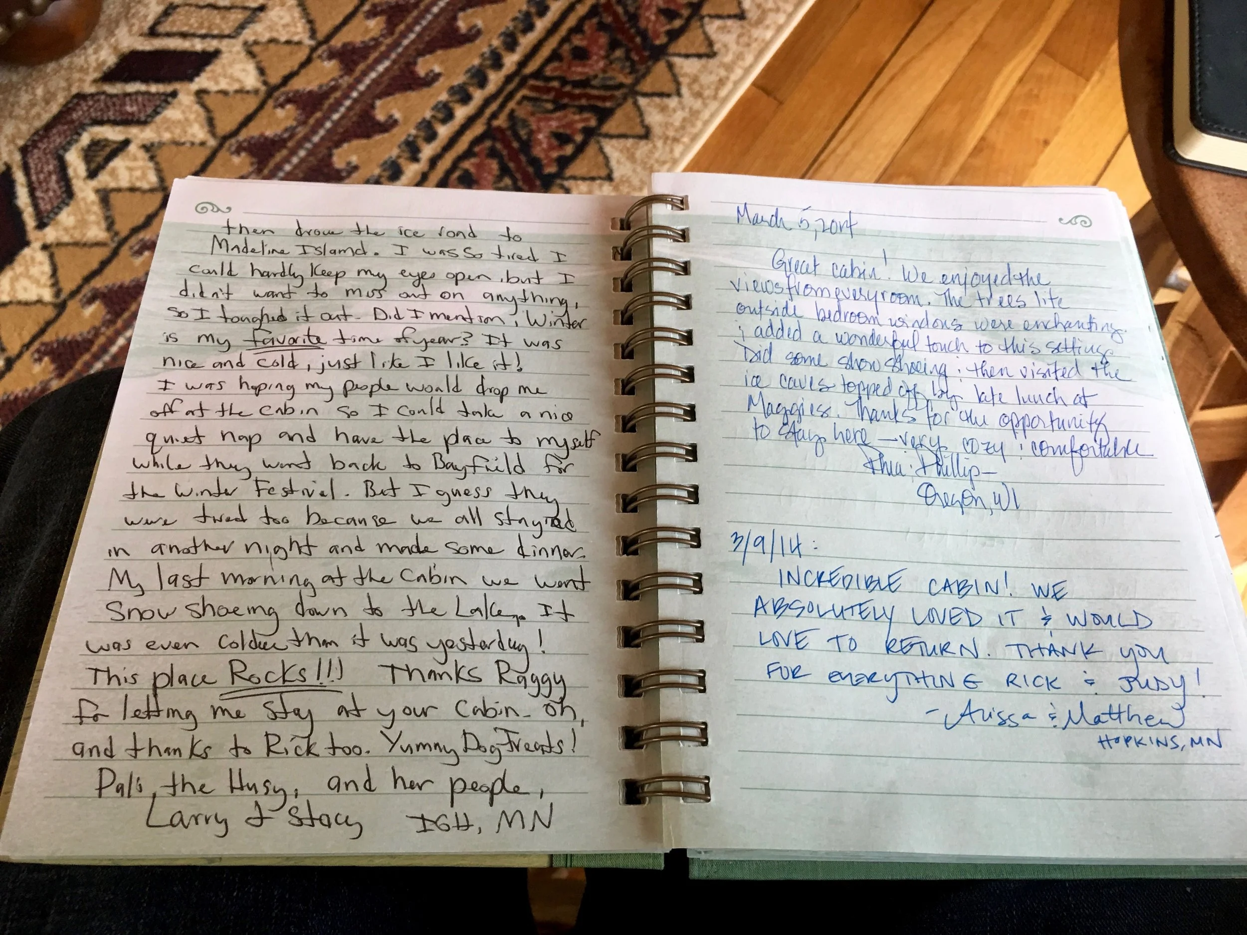 "This place Rocks!" "We enjoyed the views from every room" "The trees outside the bedroom window were enchanting" "Incredible cabin! We absolutely love ti and would love to return"