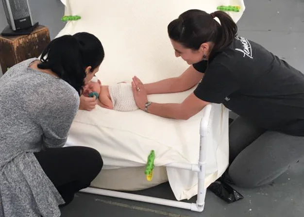 Assisting Ana Brandt during her workshop in San Francisco. Photo Credit: Mishelle Villegas