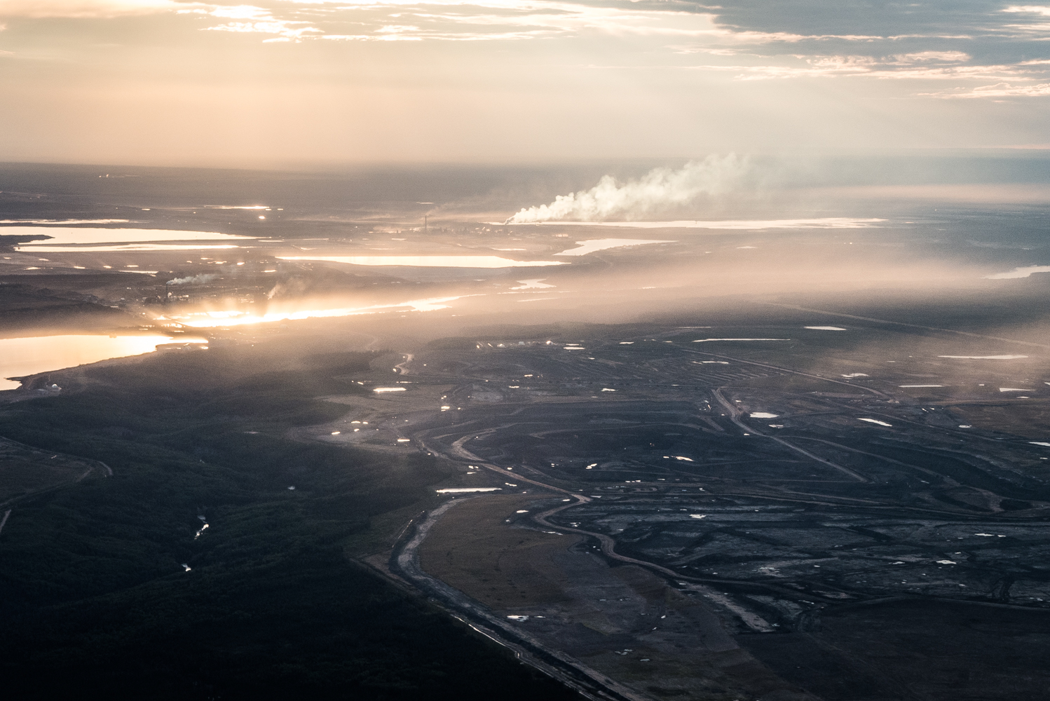  Suncor Millennium Mine and Syncrude Mildred Lake in the distance, August 2015. 