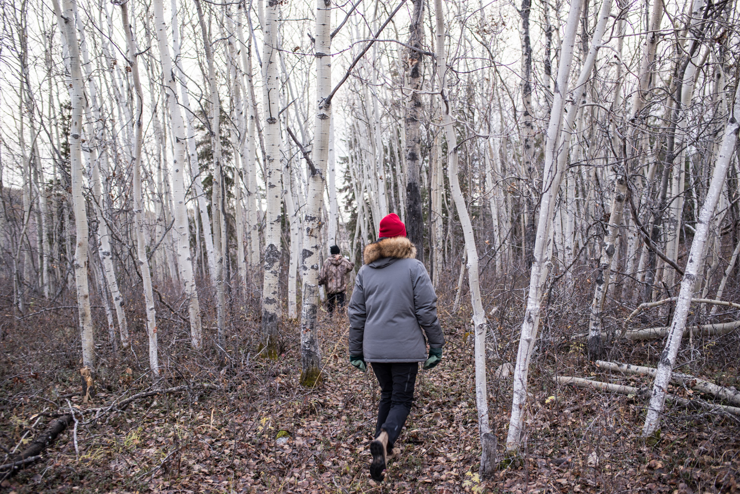  Heading to Ron Campbell’s cabin, October 2017. 