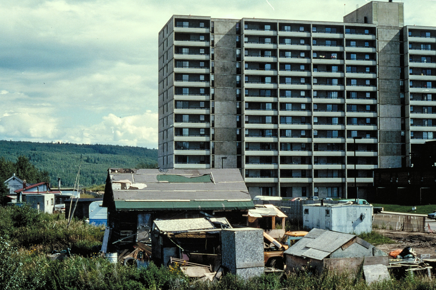 Moccasin Flats and Syncrude Towers, 1978.