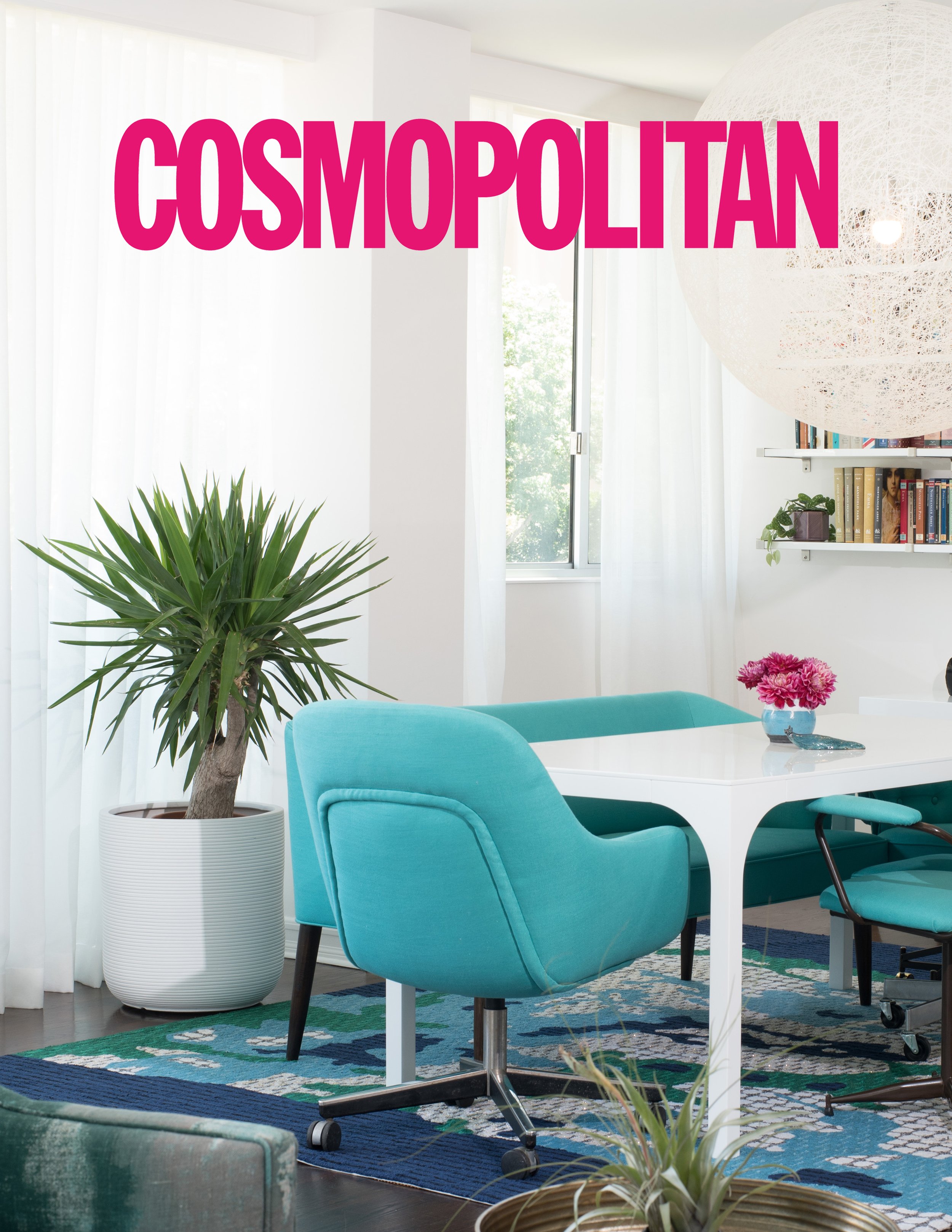  Cosmopolitan article featuring quotes from Sarah Barnard on indoor palm plants.  