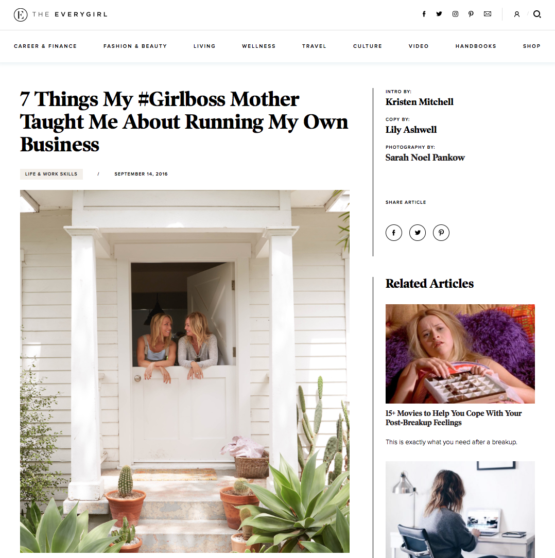 The Everygirl x Lily Ashwell