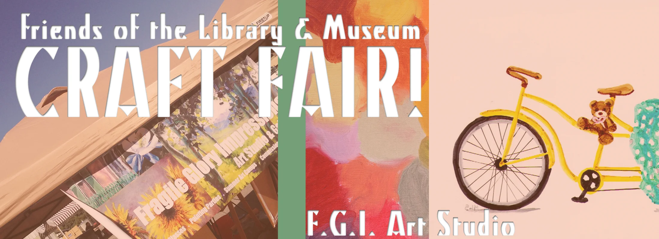 OCTOBER 1st 9am - 4pm F.G.I. will have a booth at the Fiends of the Library & Museum Craft Fair @ Ketring Park in Littleton. Come say hi!