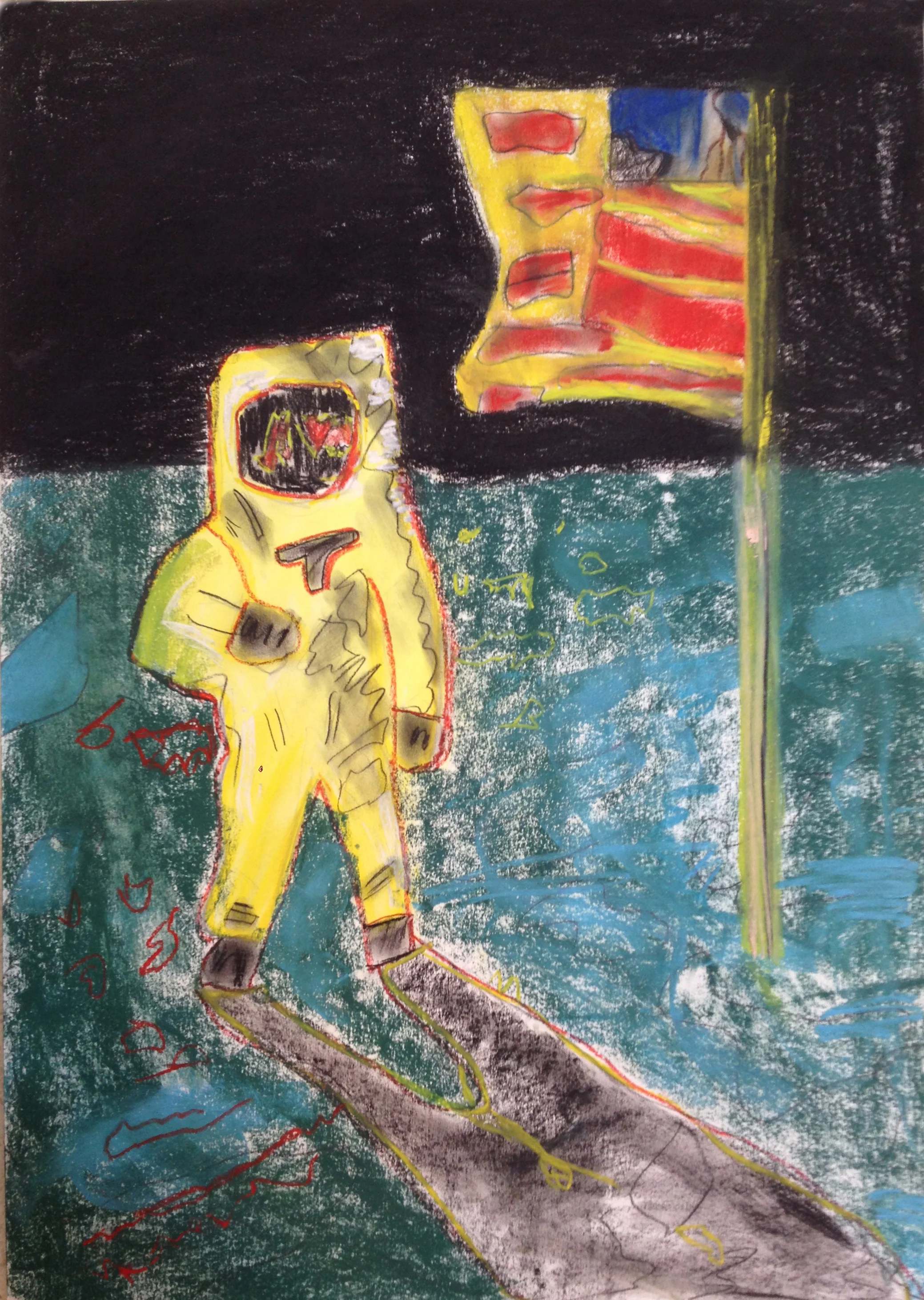 Landing Man - Mixed Media - Jason Mussche - 2014