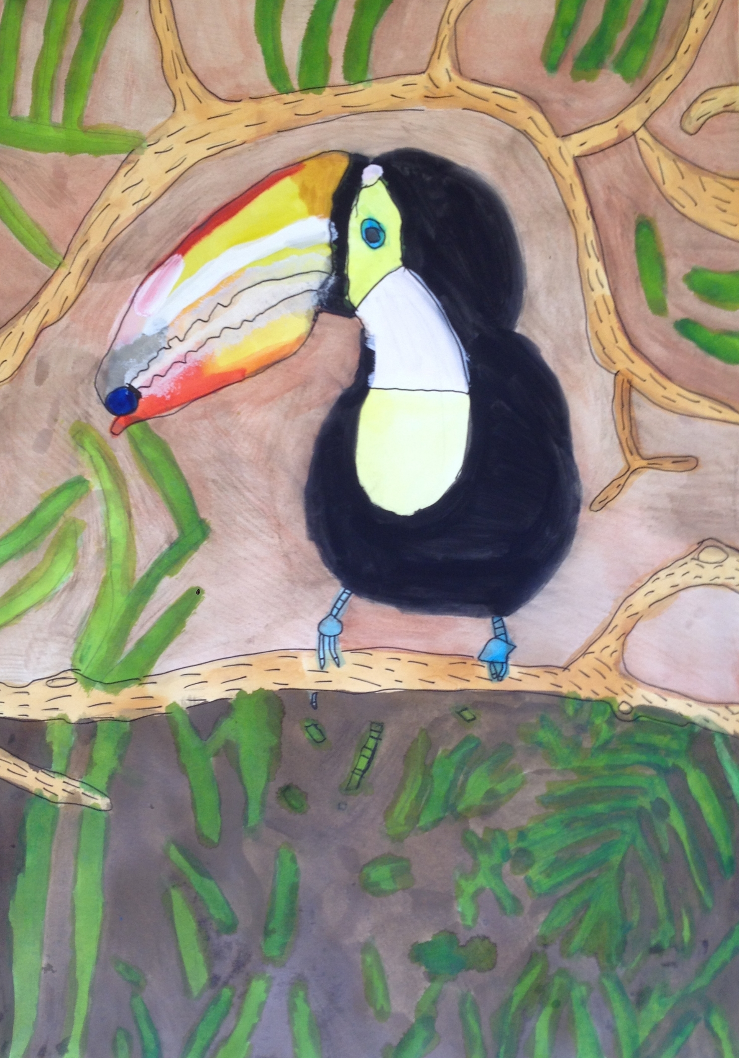 Jungle - Verfkleurpotloden - Eva Missine - 2015