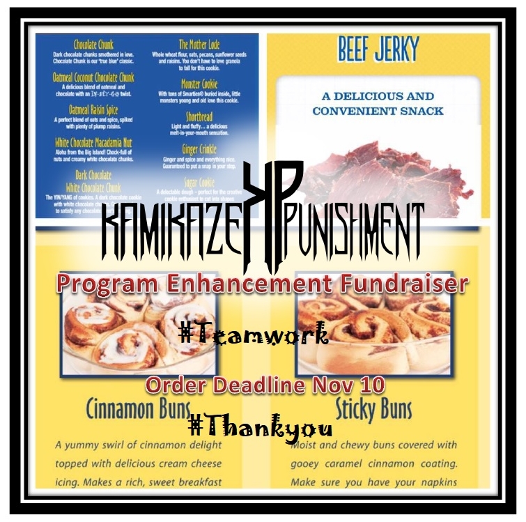 We are starting up our next fundraiser! selling cookie dough, cinnamon buns and made fresh to order Beef Jerky!