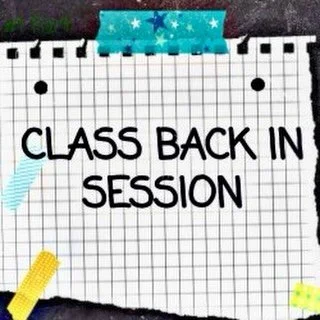 Classes back tomorrow, see you then!!!!