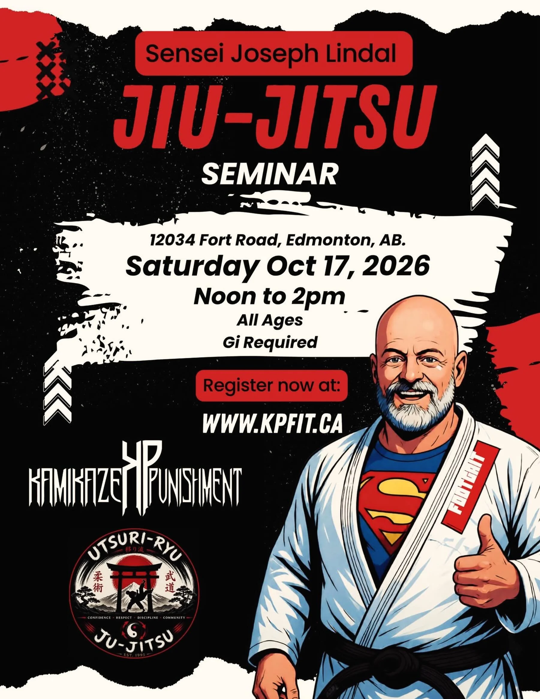 Kamikaze Punishment and Utsuri‑Ryu have teamed up once again to bring you an incredible seminar led by the one and only Sensei Joseph Lindal. We&rsquo;re honoured to welcome Sensei Joseph Lindal, Traditional Japanese Jiu‑Jitsu 3rd‑degree Black Belt, 