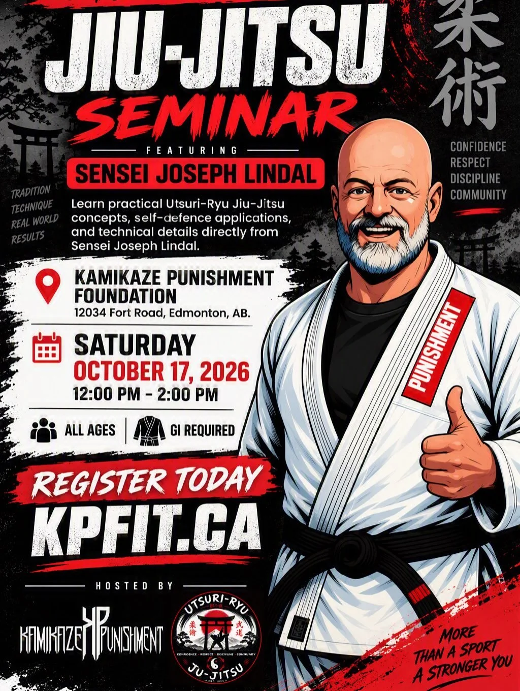 🥋 UTSURI-RYU JIU-JITSU SEMINAR 🥋

Join us for a special seminar with Sensei Joseph Lindal and deepen your understanding of practical Utsuri-Ryu Jiu-Jitsu.

Whether you&rsquo;re looking to sharpen your fundamentals, improve your technical knowledge,