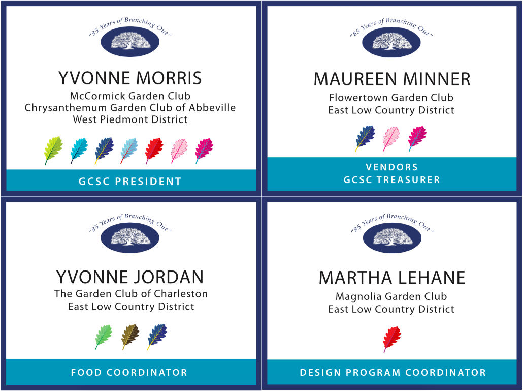 Name badges-national garden club conference