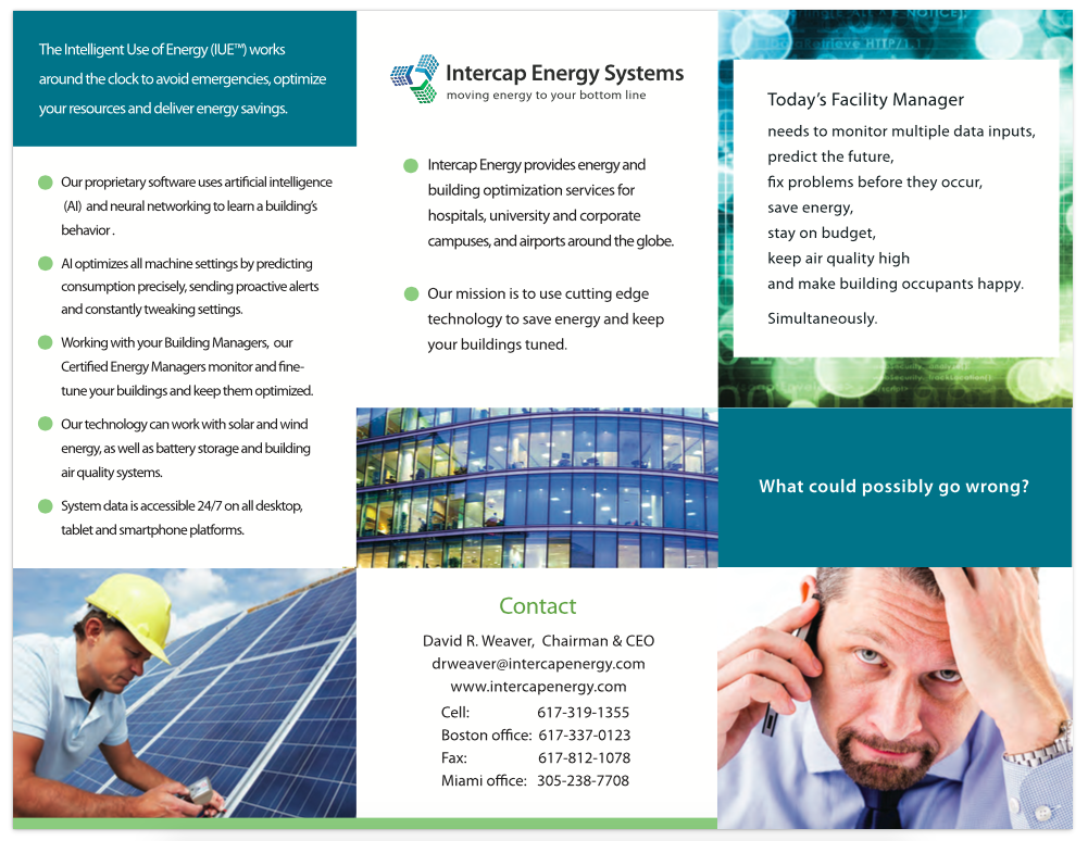 Brochure for energy management company - outside