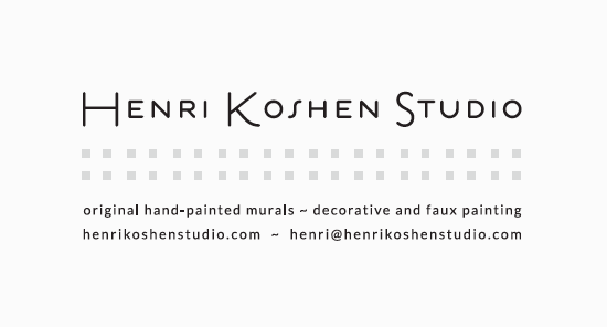 Business card for an artist