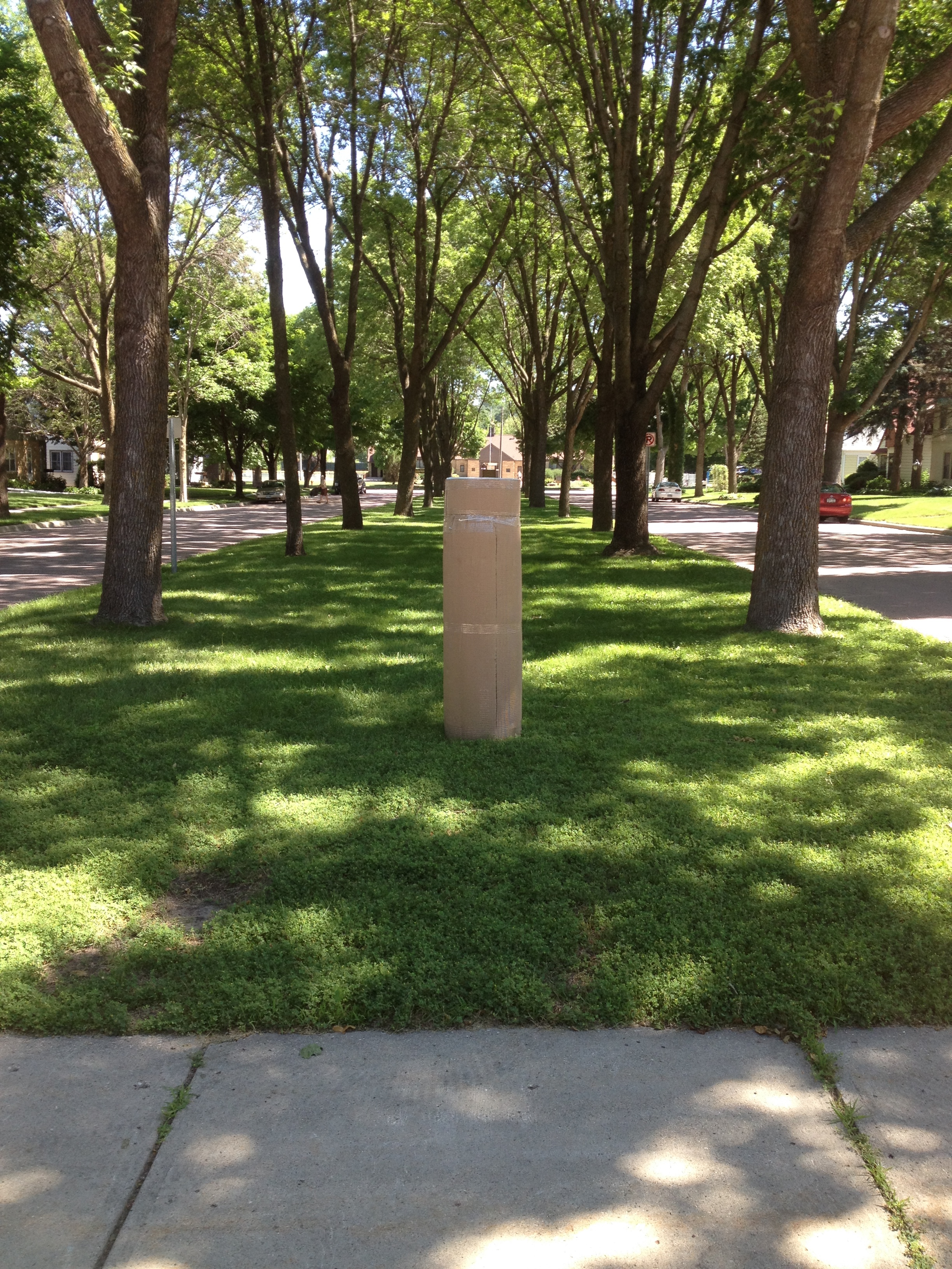 Broad Street Boulevard, Mankato, MN- cardboard maquette. 