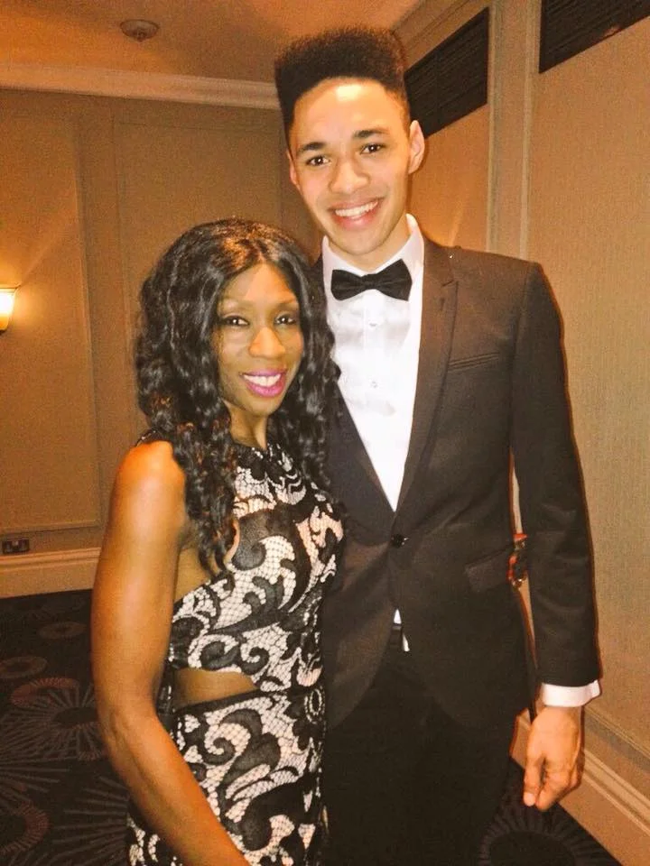 Heather Small with Rob Green, another performer on the night.