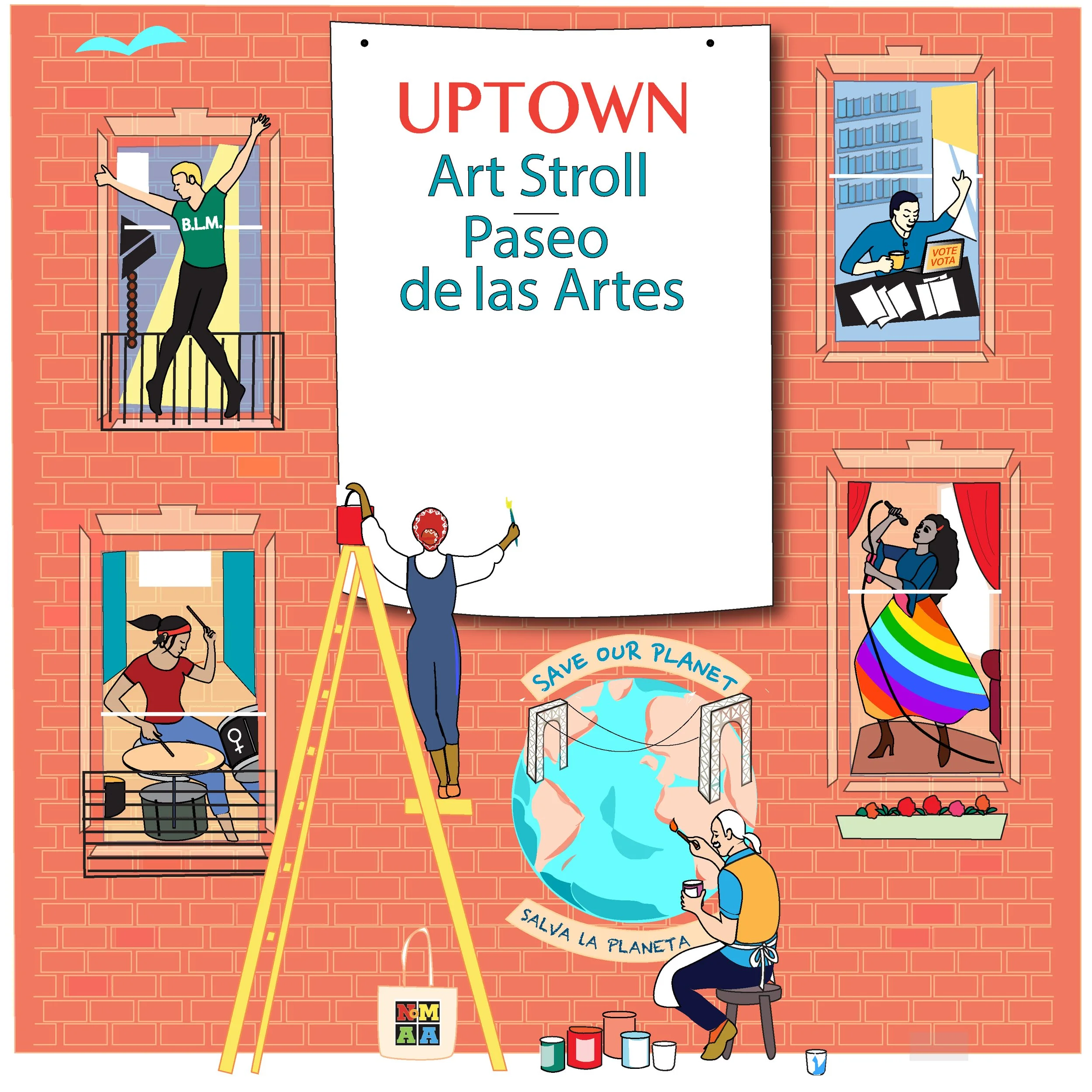 Uptown Arts Stroll Poster 2021