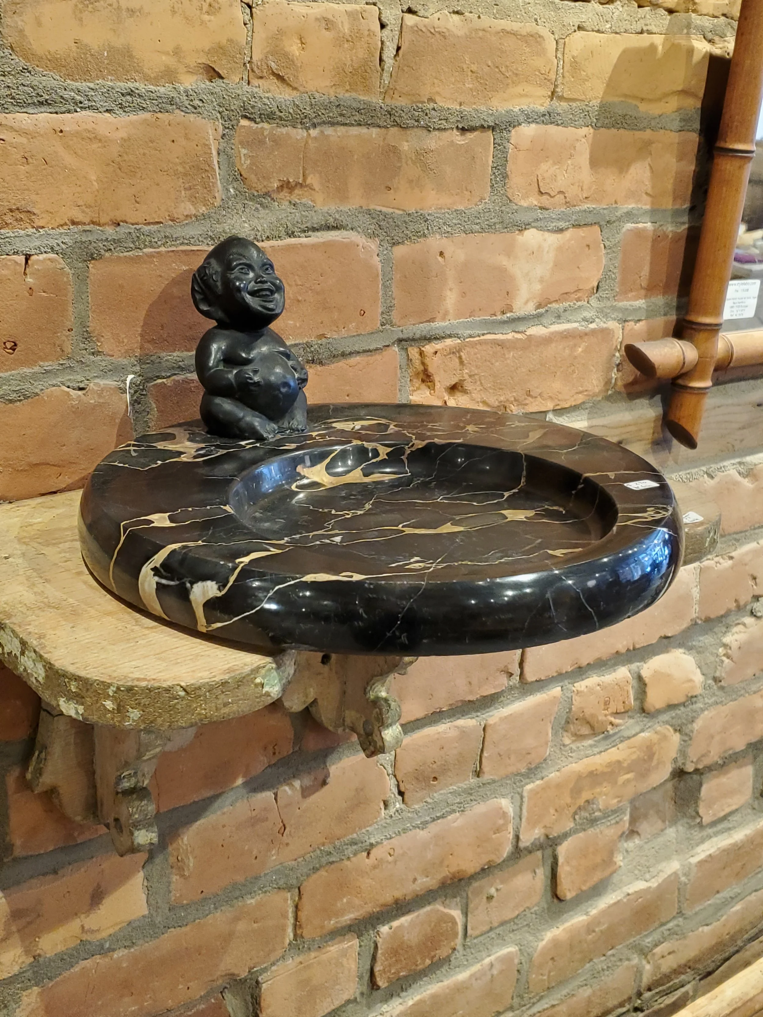 Vide poche en marbre noir antique AC 6141