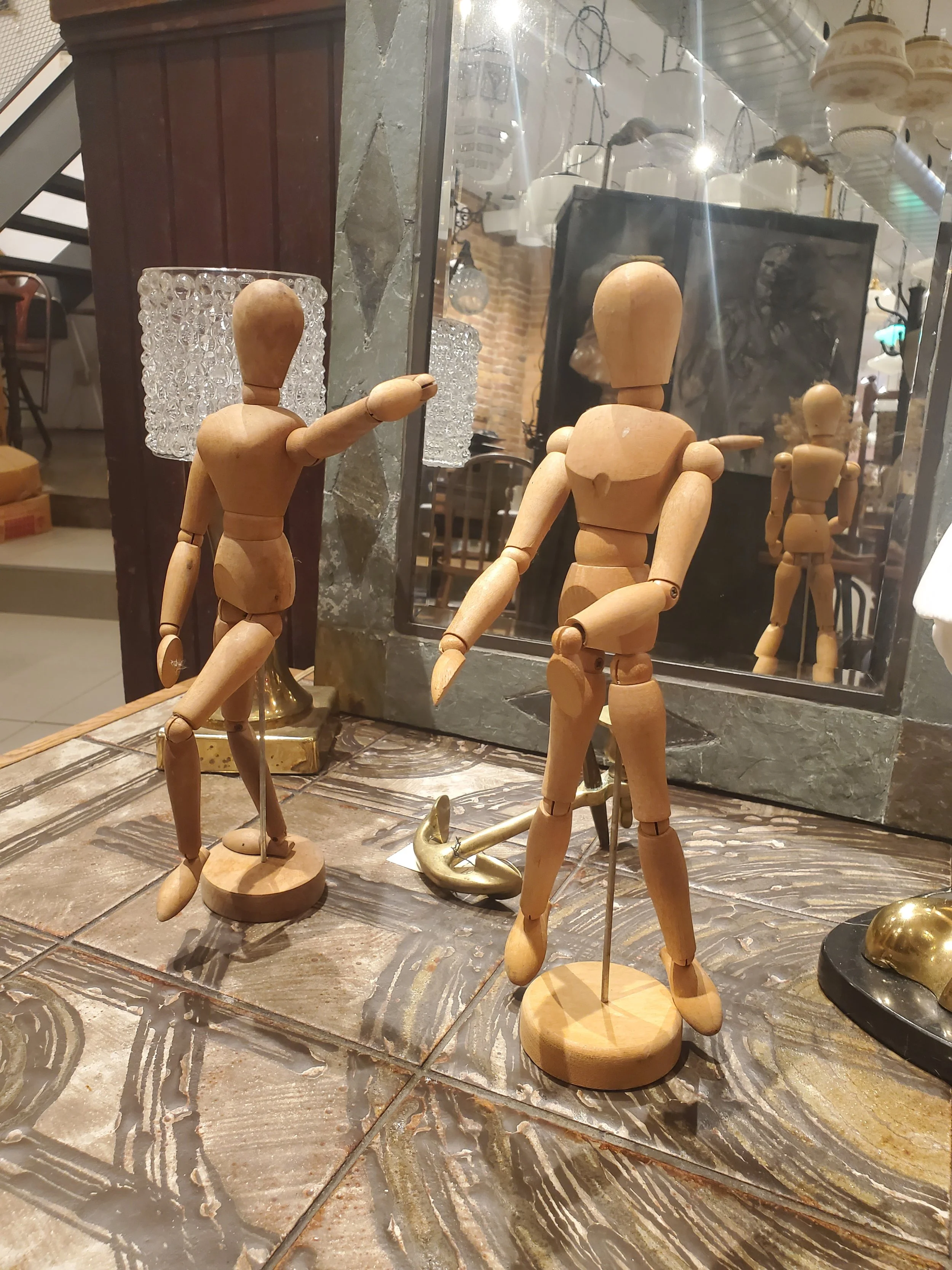 Mannequin miniature articulé en bois TALENS vintage AC 6131