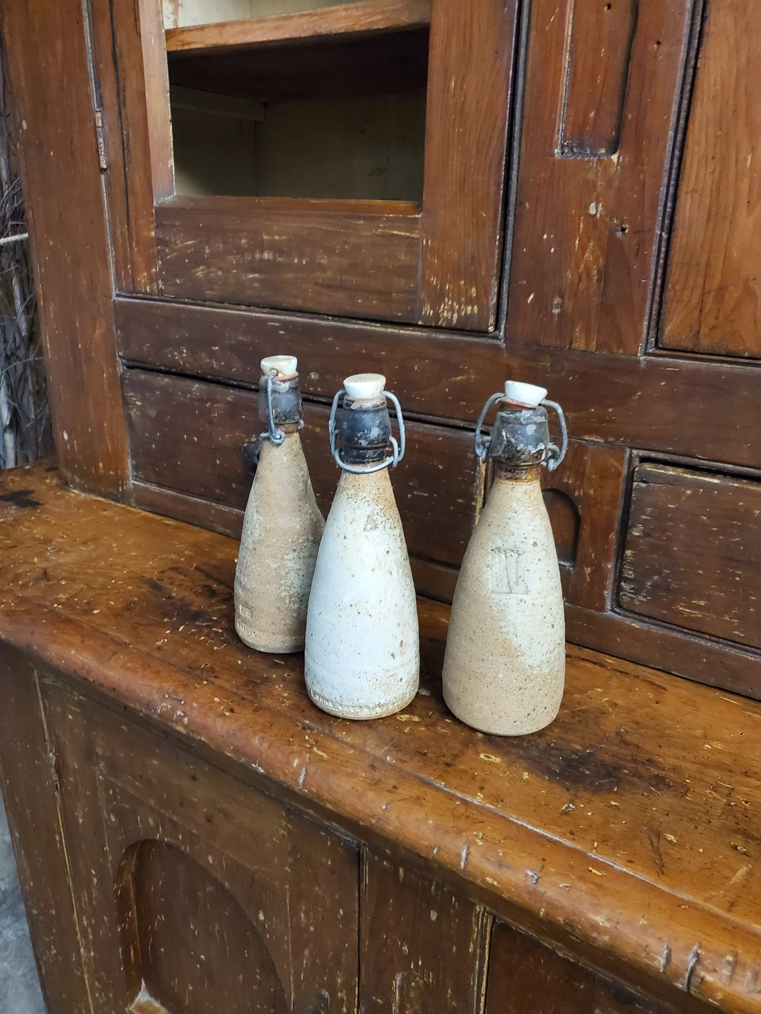 Bouteille de bière en grés AMYOT vintage AC 6065