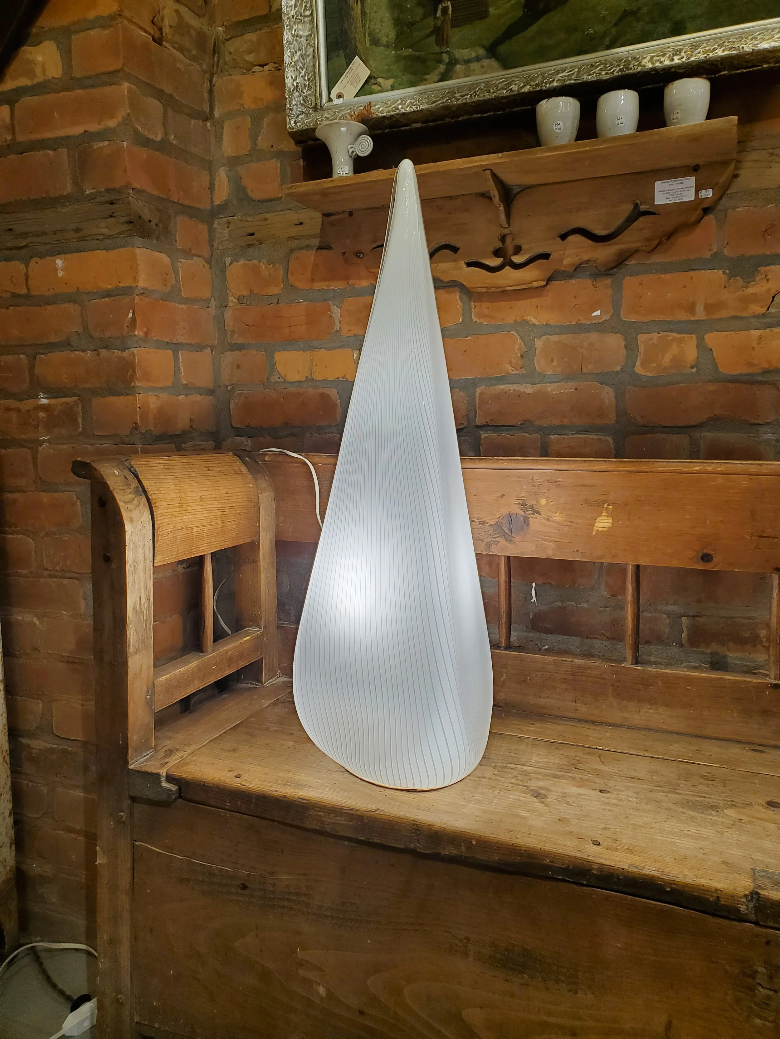 Lampe de bureau en verre Murano vintage L 3115