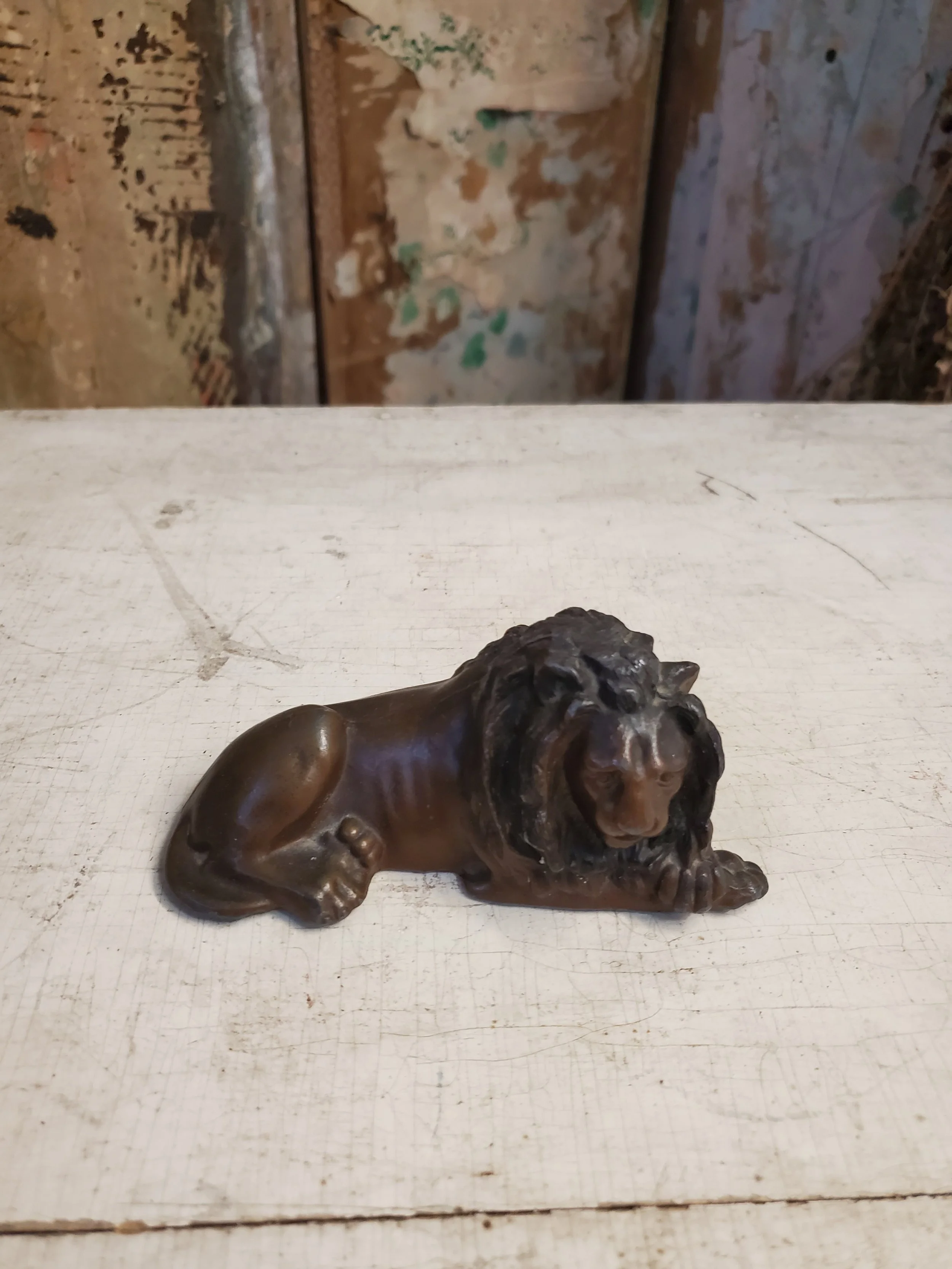 Figurine en fonte Lion antique AC 6251