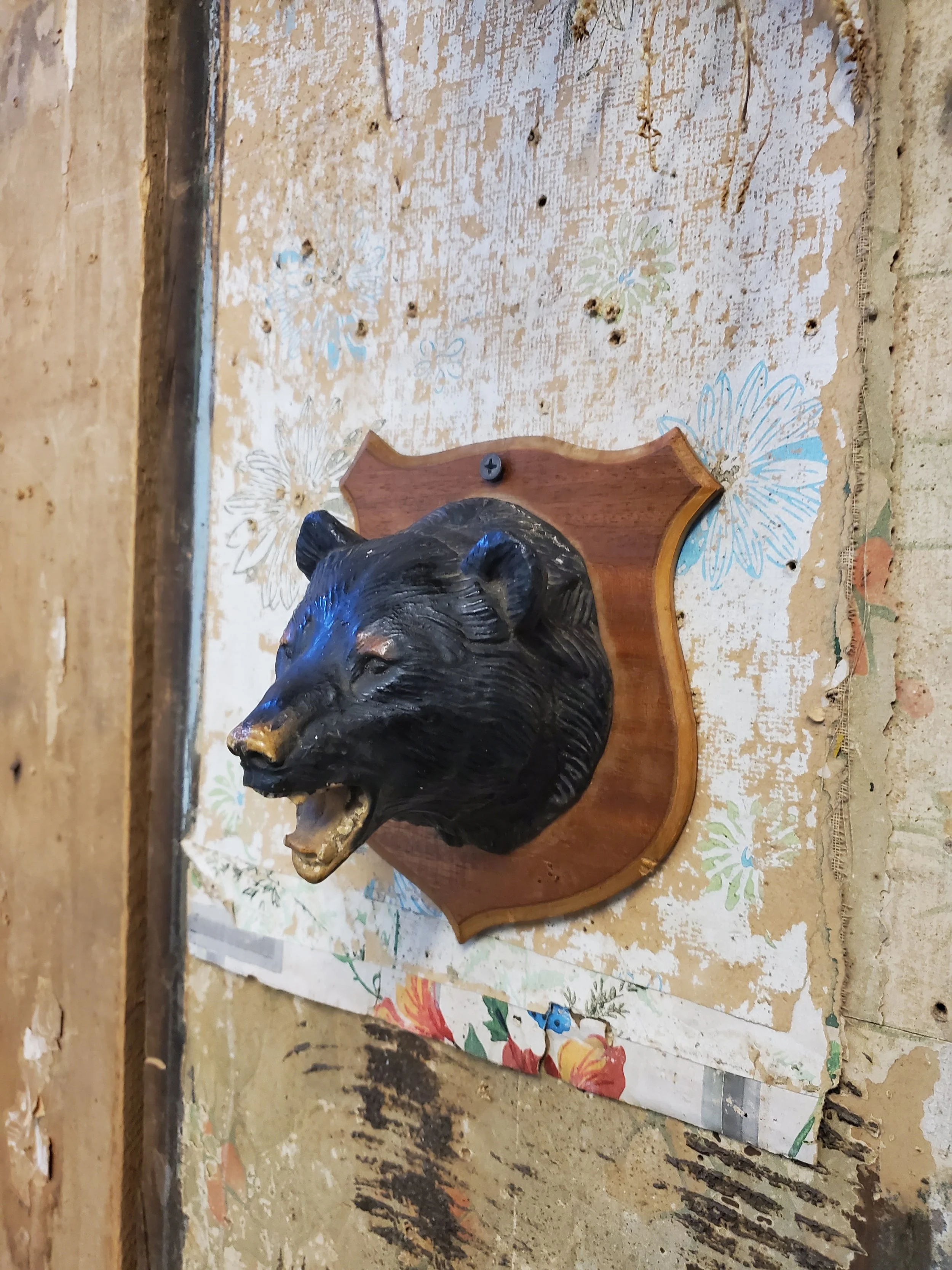 Cadre mural décoratif ours vintage AC 6385