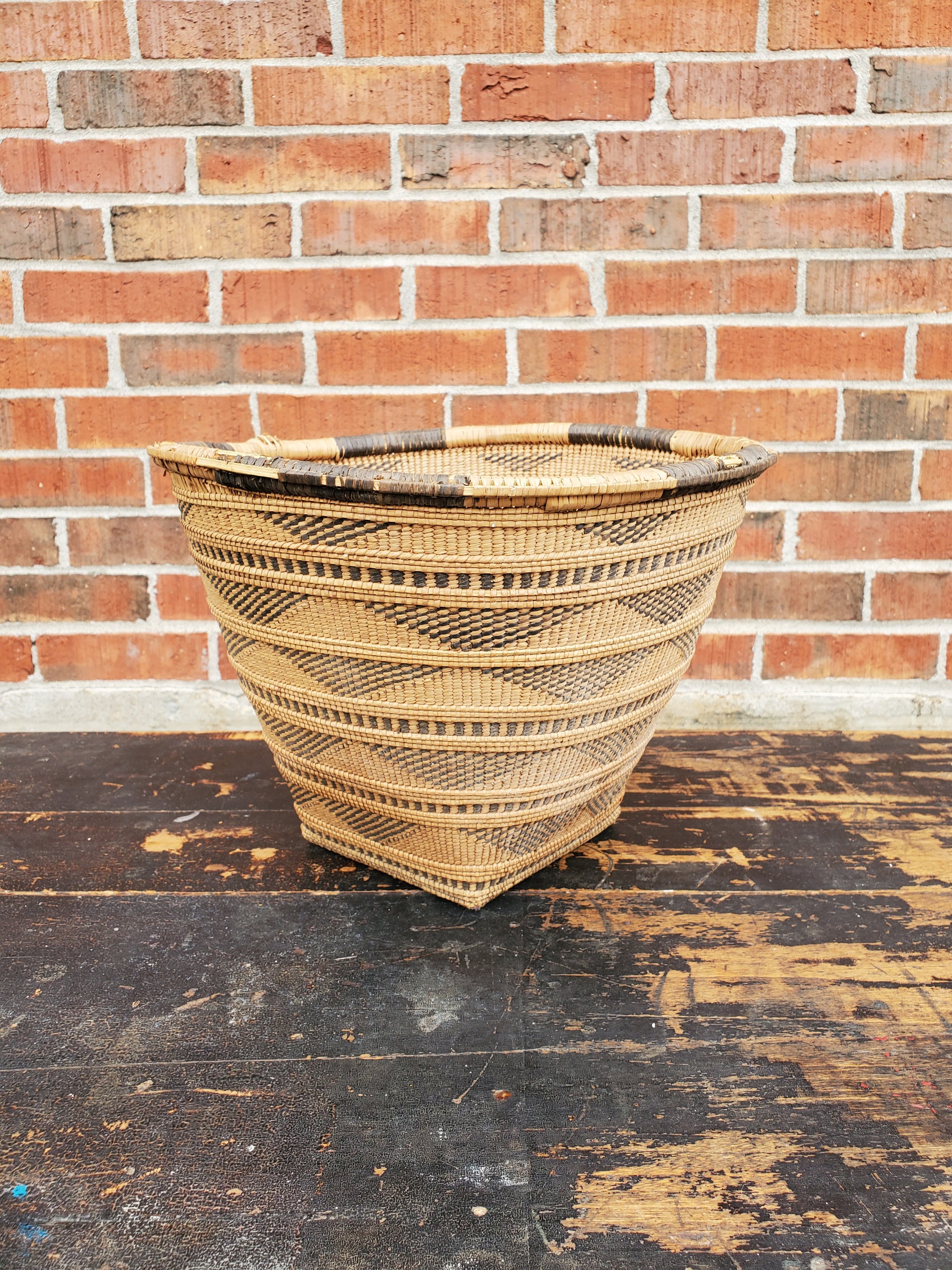 Panier en fibre tressée vintage AC 6194