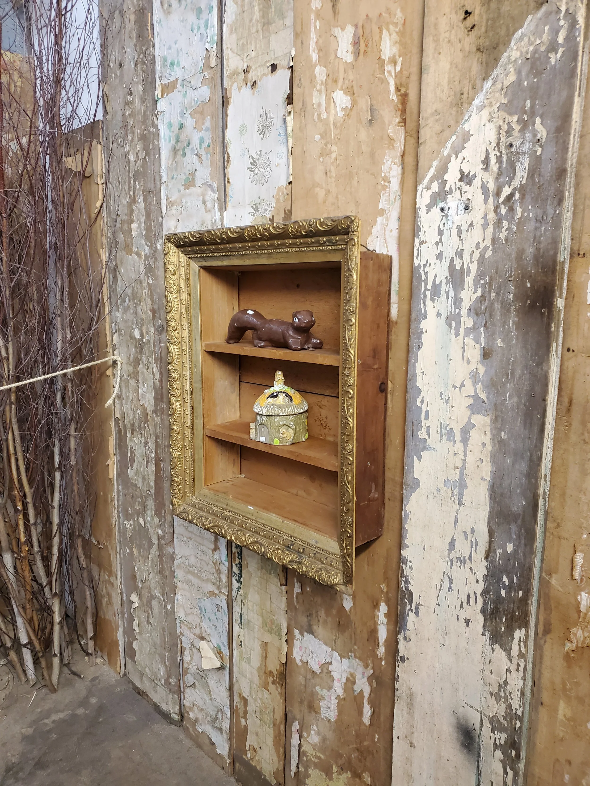Cadre mural victorien shadow box antique AC 6002