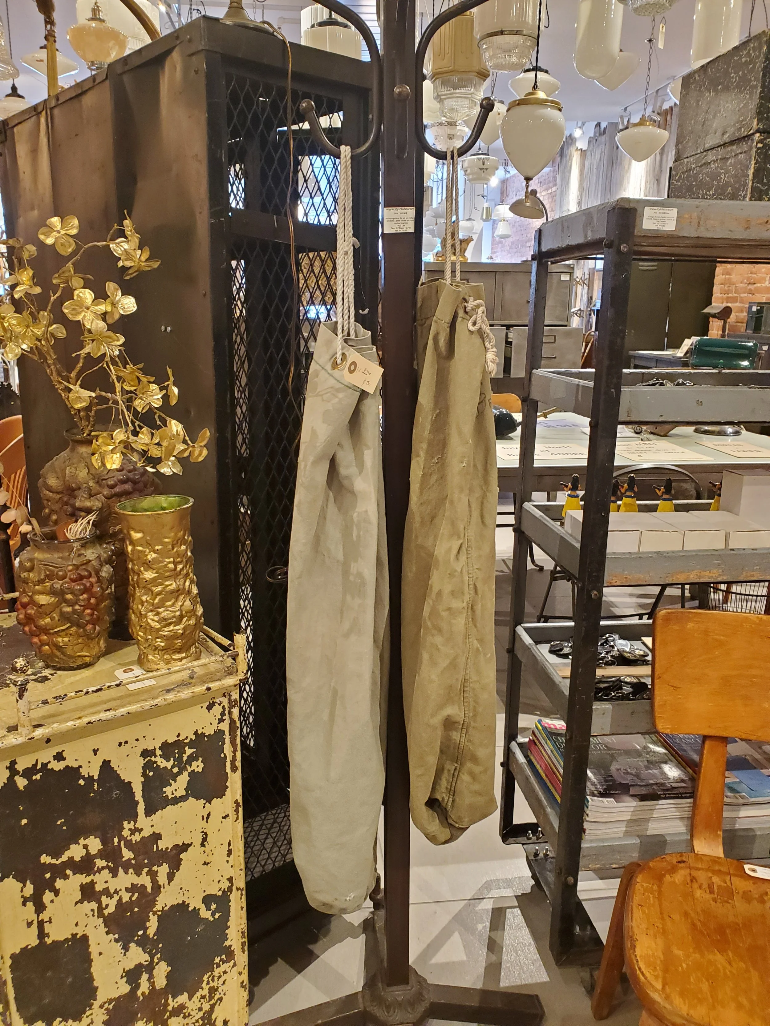 Sac militaire en toile de bâche vintage P 380