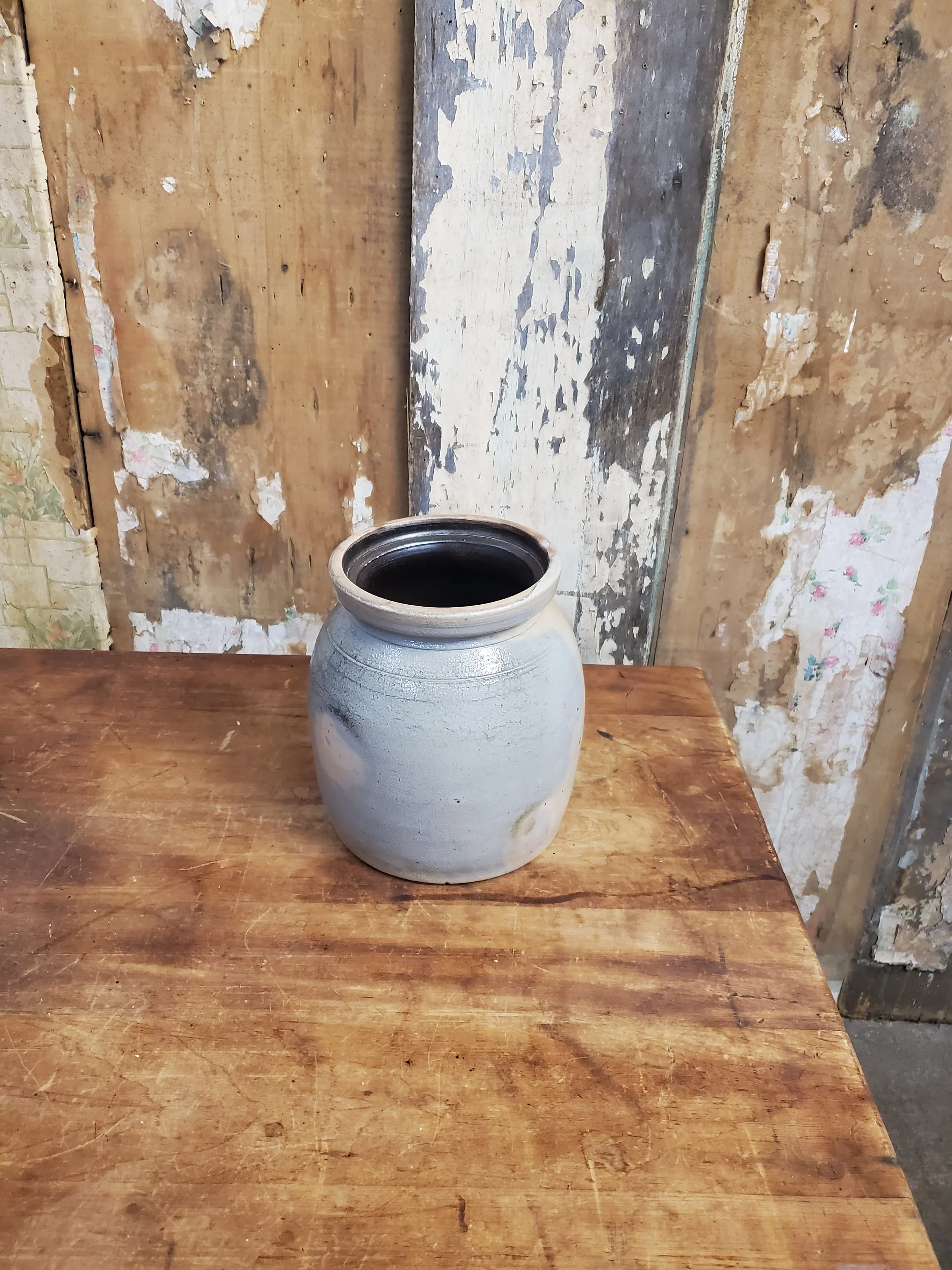 Poterie crock en grès couleur gris antique AC 6101