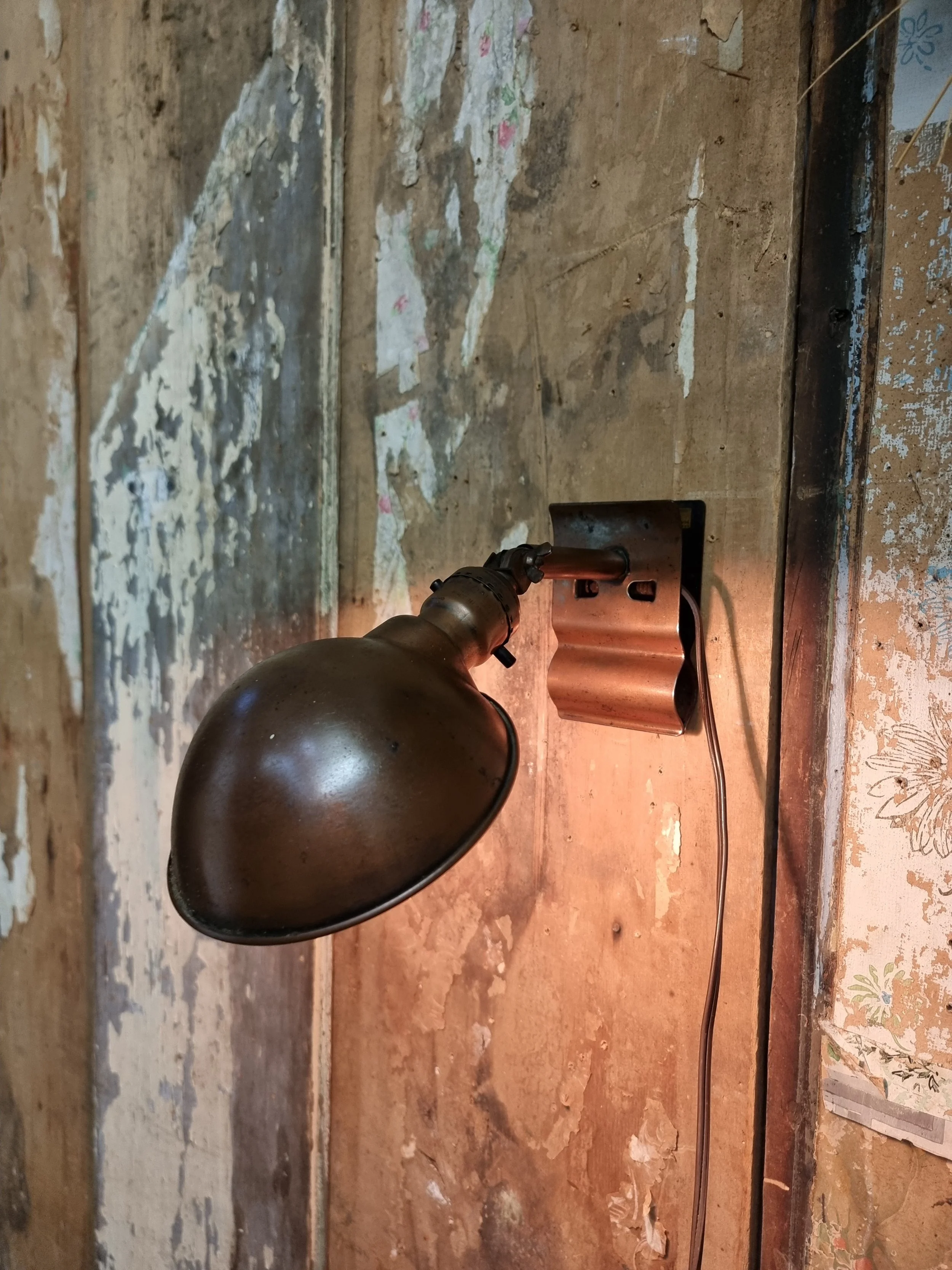 Applique murale ou clip lampe cuivre AMALGAMATED antique L 3343